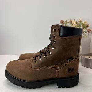 Timberland PRO Direct Attach 8-inch Steel Toe Waterproof Boot Brown Men 11 NWOB